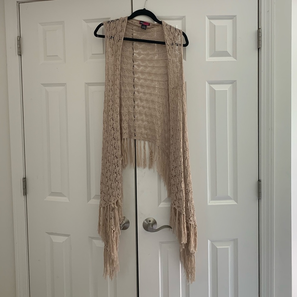 Long Crocheted Vest